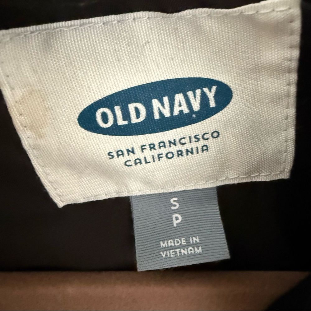 Old Navy Recycled Wool Peacoat Coat Winter Jacket S Pea Coats Solid Black - Picture 3 of 8